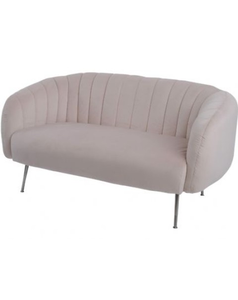  Libra Bardolino Green Velvet Pleated Two Seater Sofa